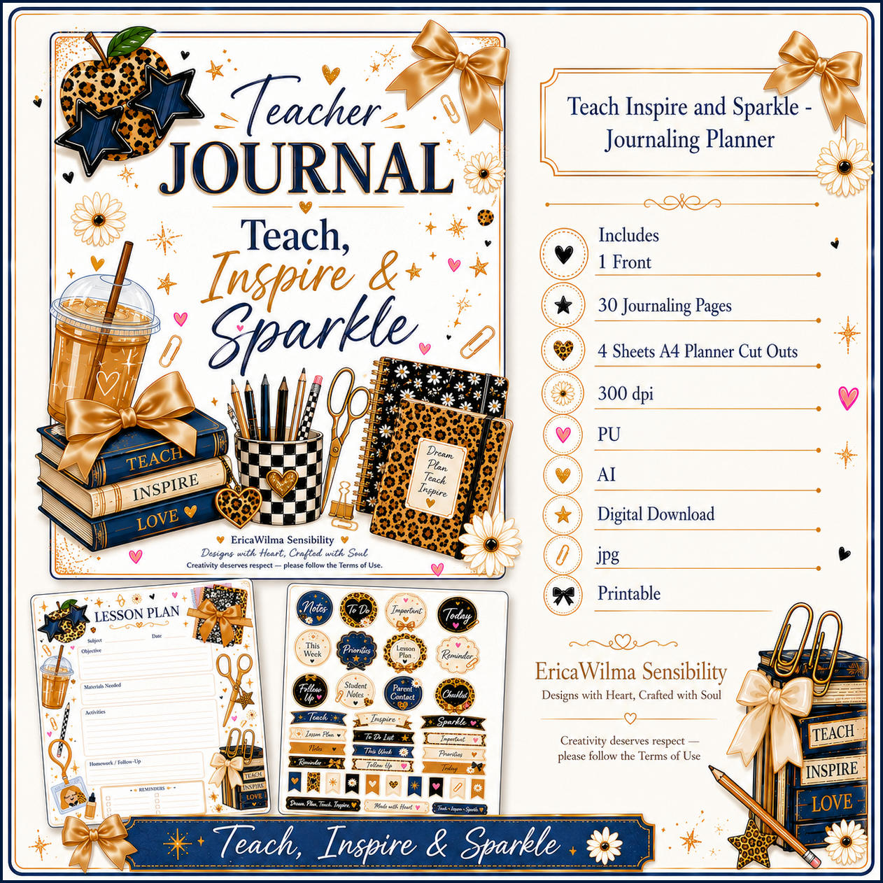 (image for) EW AI Teach Inspire and Sparkle - Journaling Planner 2026